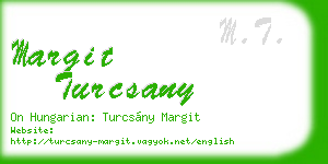 margit turcsany business card