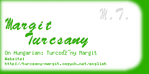 margit turcsany business card